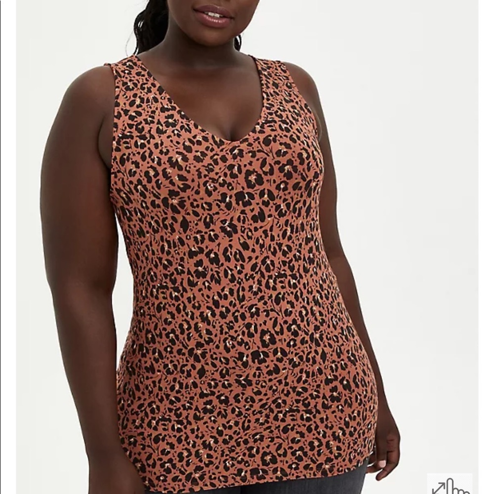 Torrid leopard vneck cami size 4 NWT